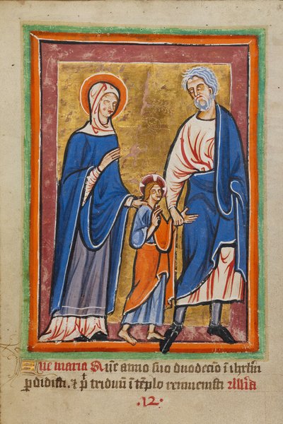 Christ conduit à Jérusalem par Marie et Joseph - Unbekannt Unbekannt